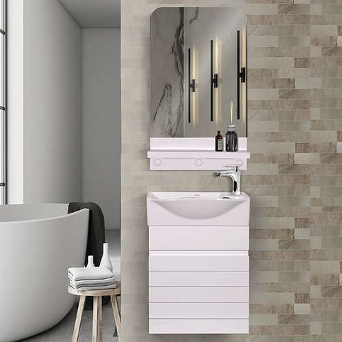 ست کابینت و روشویی مدل 8007 به همراه آینه 