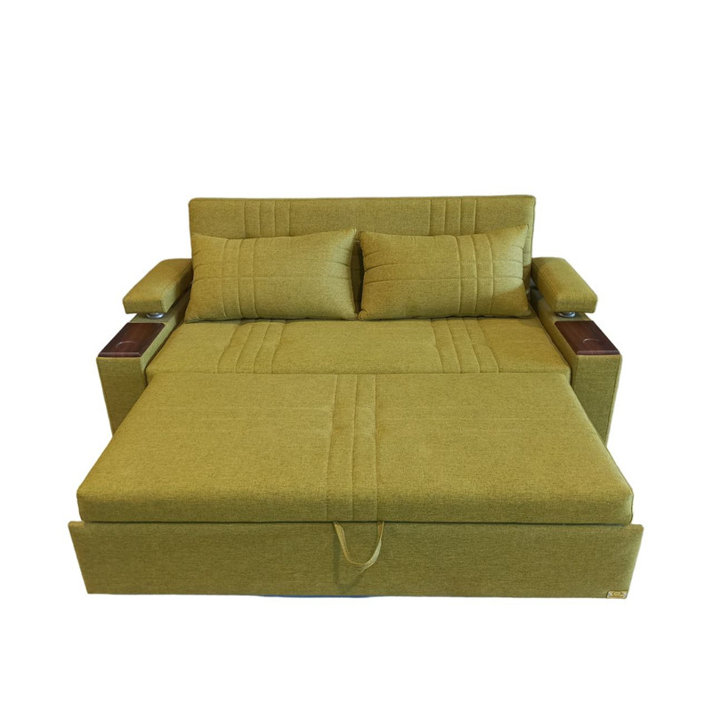 مبل تختخواب شو 3 نفره اورنگ مدل ریلی دسته دوبل