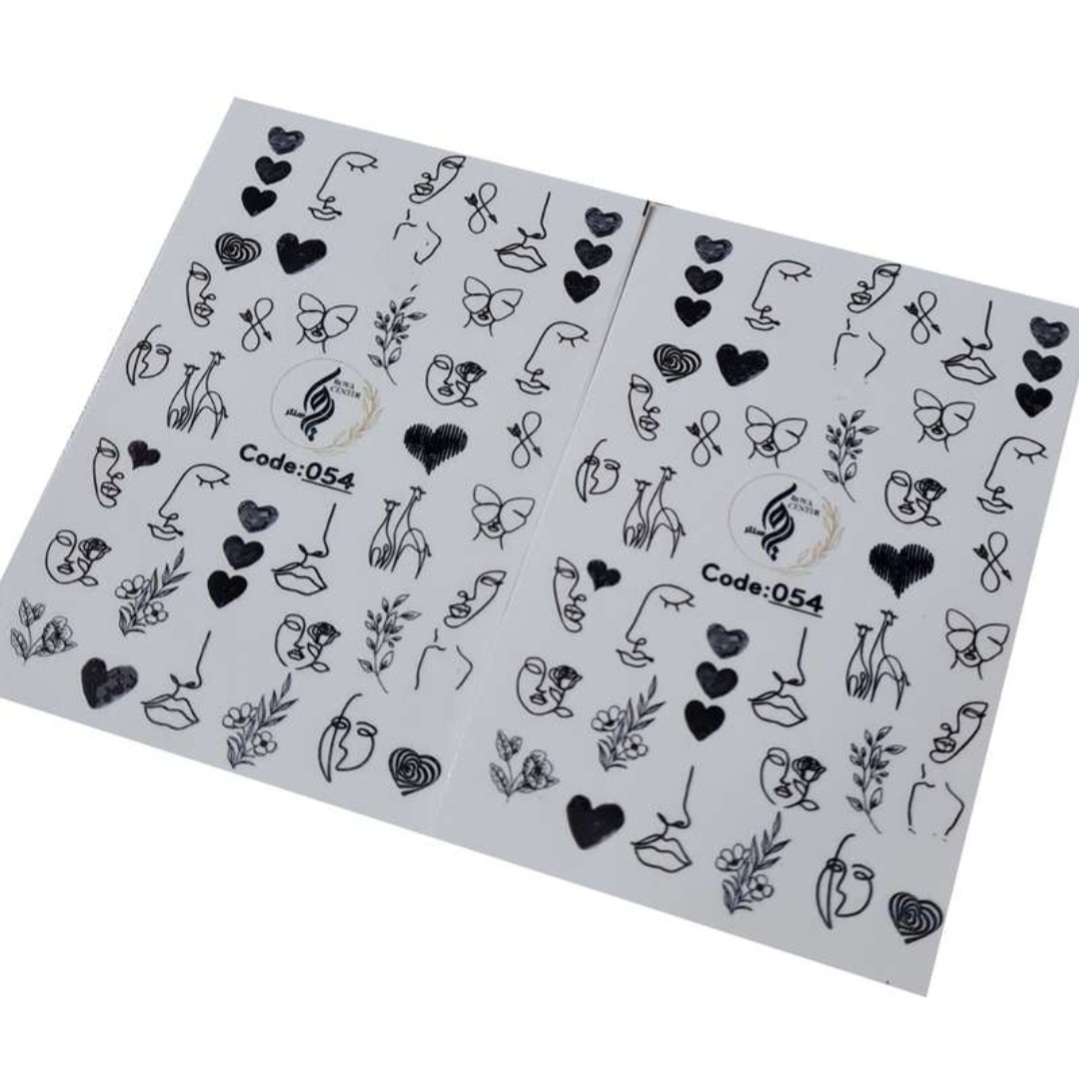 برچسب لنز ناخن رویاسنتر مدل 054LL مجموعه 2 عددی