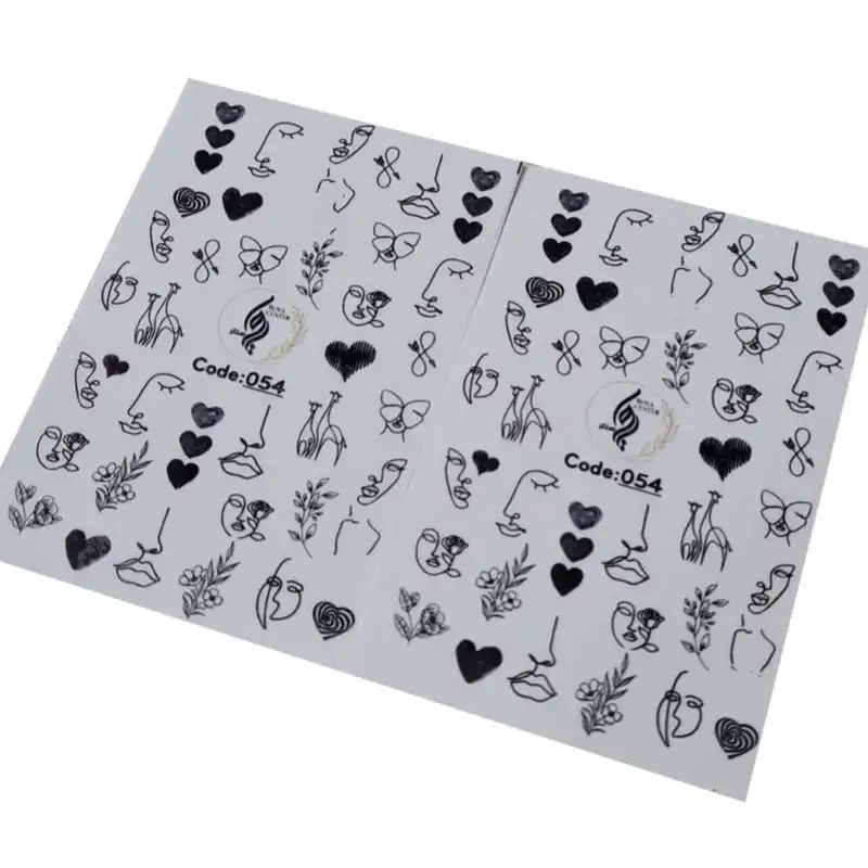 برچسب لنز ناخن رویاسنتر مدل 054LL مجموعه 2 عددی