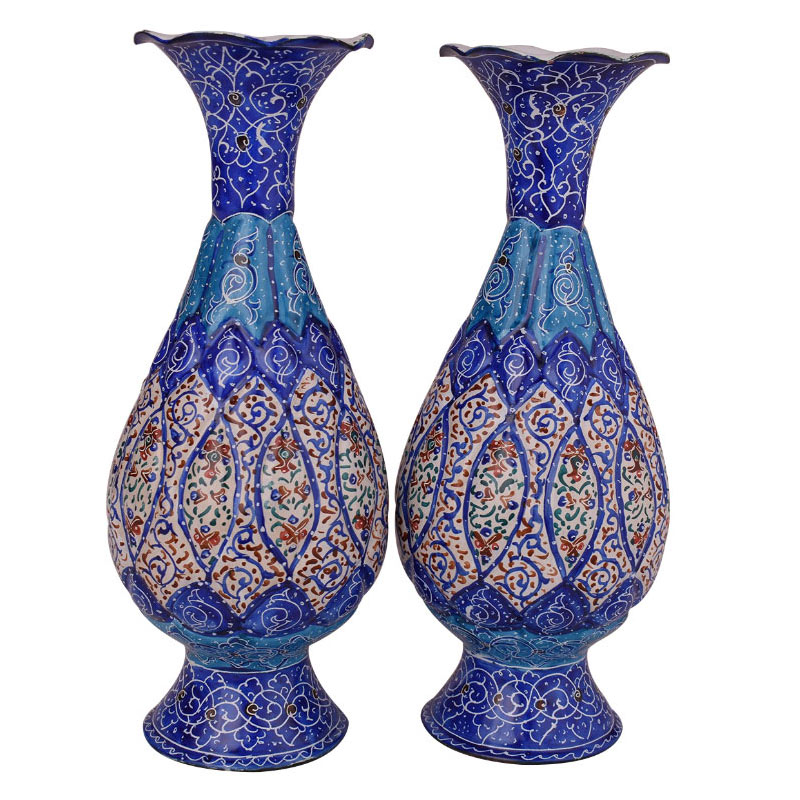 گلدان مینا کاری مدل 1439 بسته 2 عددی