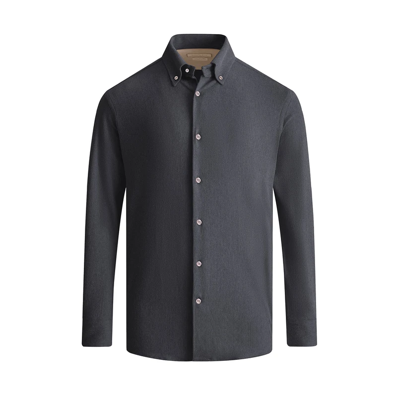 پیراهن آستین بلند یقه برگردان مردانه کروم مدل 2520102