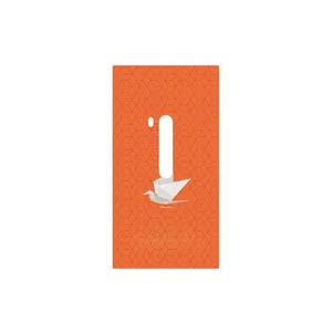 MAHOOT Minimalist origami bird Cover Sticker for Nokia Lumia 920