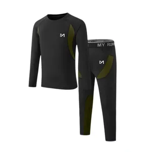 ست تی‌شرت آستین بلند و لگینگ ورزشی بچگانه میت وی مدل بیس لایر کد 20678576