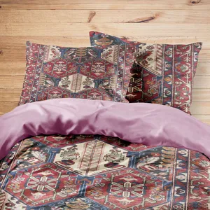 سرویس روتختی مدوپد طرح قالیچه چادگان قابی لوزی مدل C-bakhtiary17 یک نفره 4 تکه