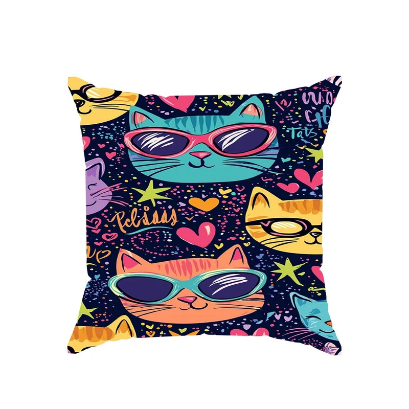 کوسن پاد آفرین مدل فانتزی طرح گربه بامزه باحال کد 2183