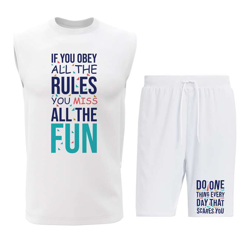 ست تاپ و شلوارک مردانه مدل T137W