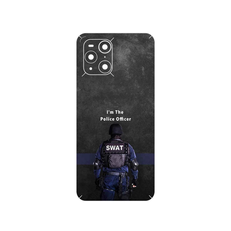 برچسب پوششی ماهوت مدل Police Officer مناسب برای گوشی موبایل اپو Find X3 Pro