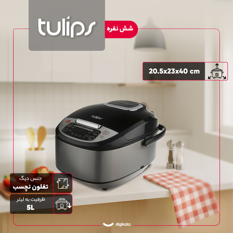 پلوپز 6 نفره تولیپس مدل  RC - 441F