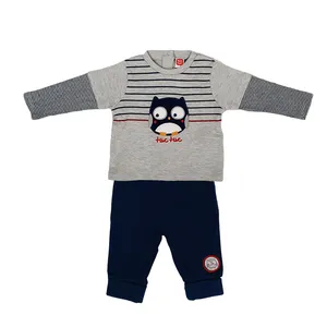 ست شومیز و شلوار نوزادی توک توک مدل جغد TAK