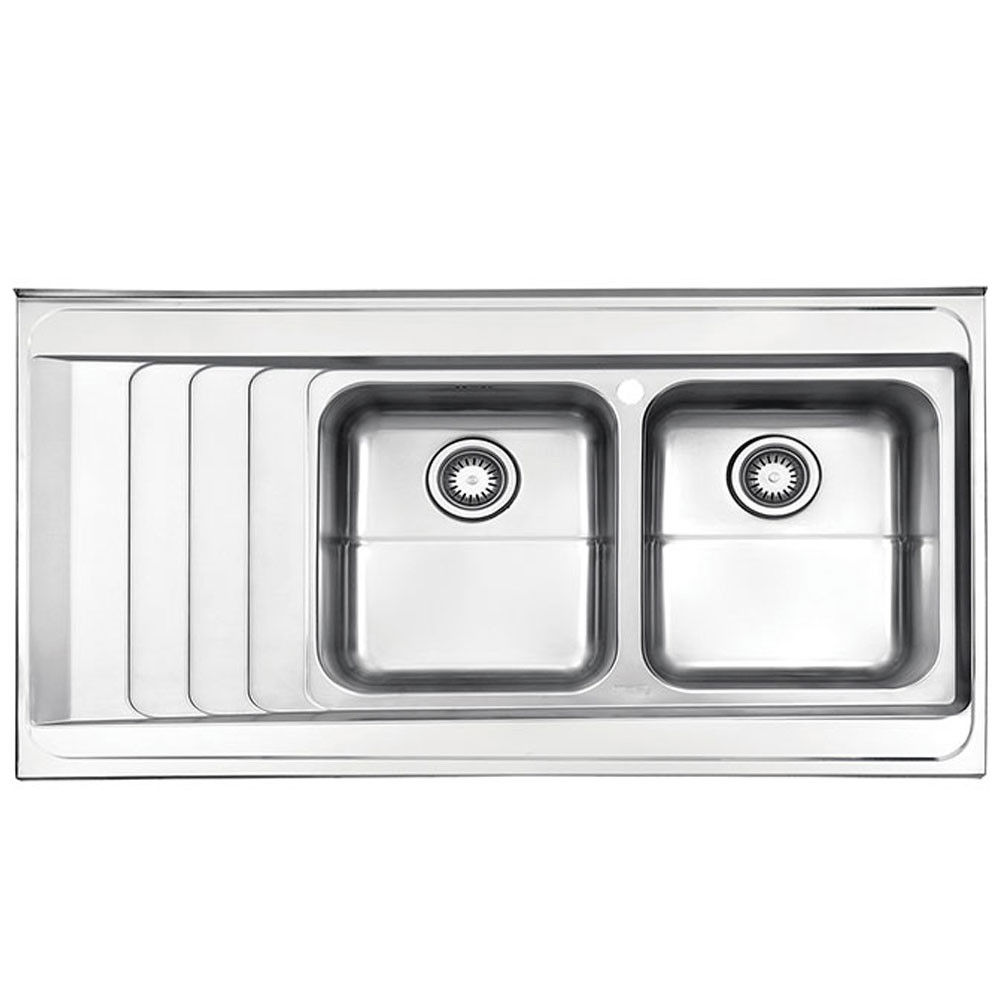 سینک ظرفشویی استیل البرز مدل 734 روکار سینک ظرفشویی استیل البرز مدل 734 روکار