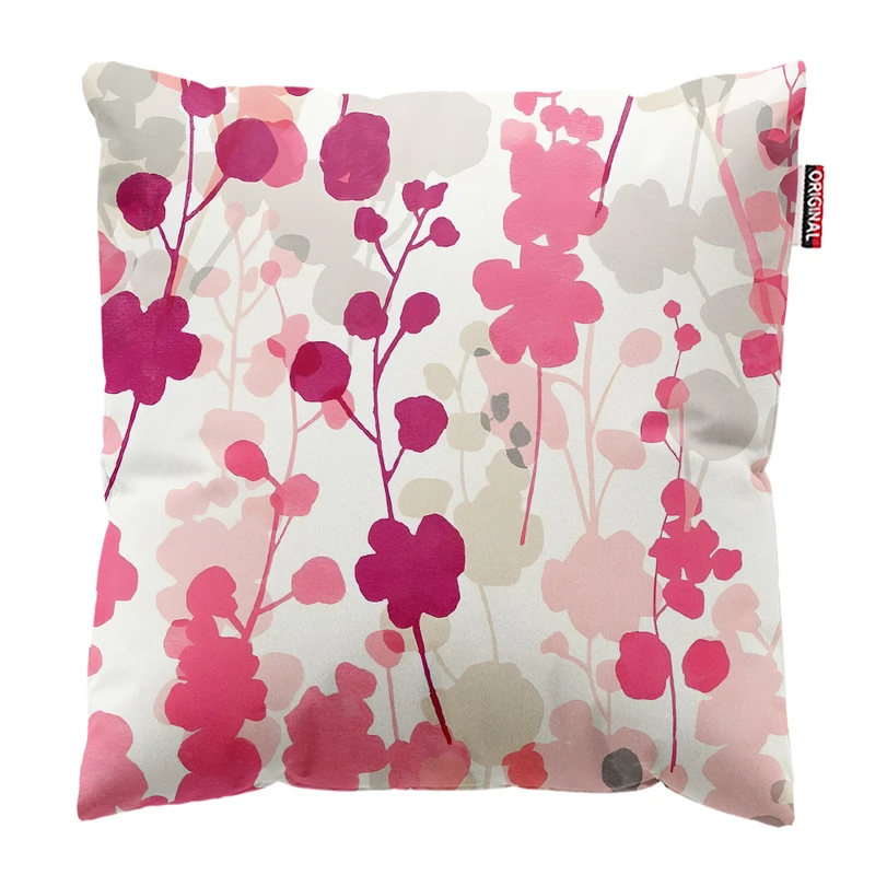 کوسن پاد آفرین مدل مینیمال طرح گل و برگ کد PK303565 سایز 30*30 سانتی متر