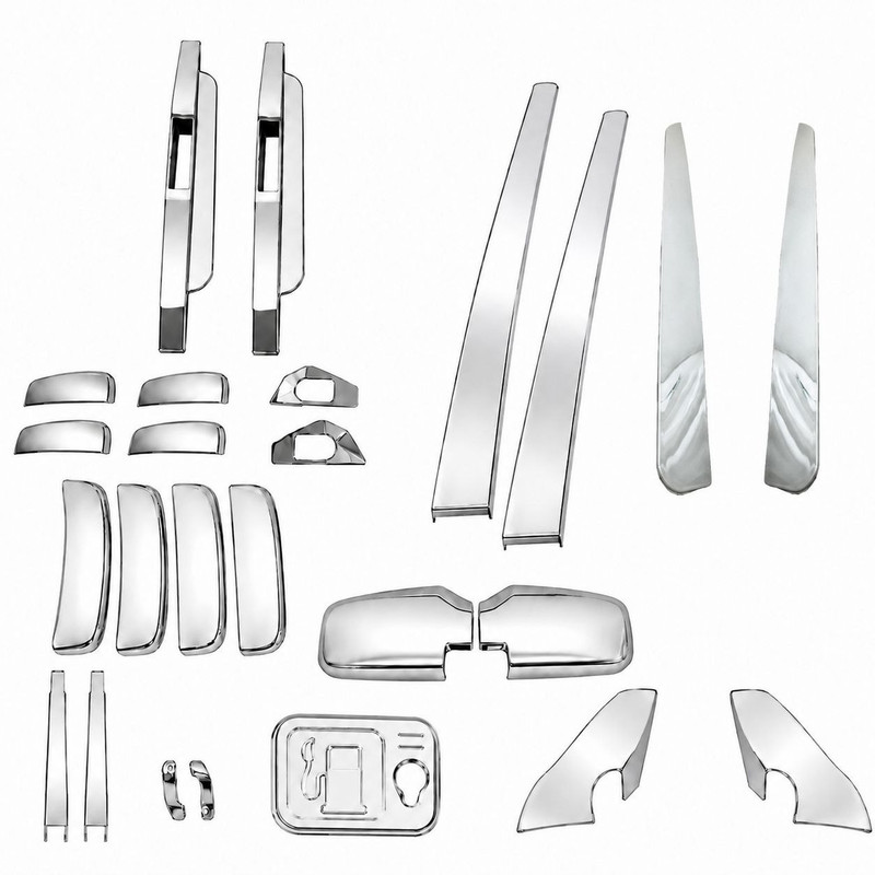 مجموعه قاب خودرو طرح استیل کد pr417 مناسب برای پراید 132 و 131 بسته 26 عددی