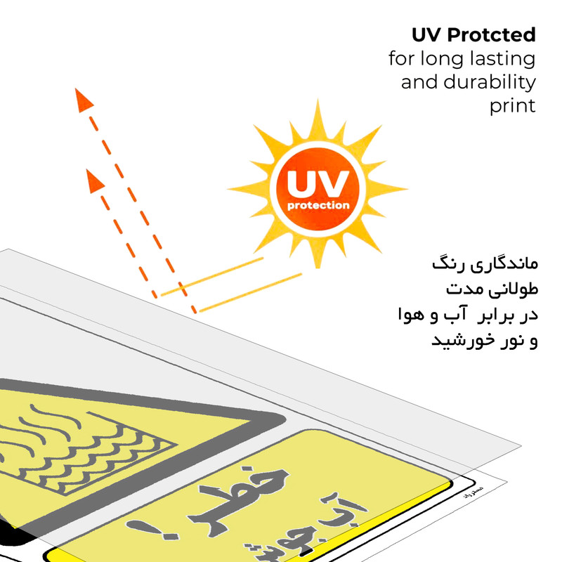 برچسب ایمنی مستر راد طرح خطر آب جوش مدل HSE-OSHA-187