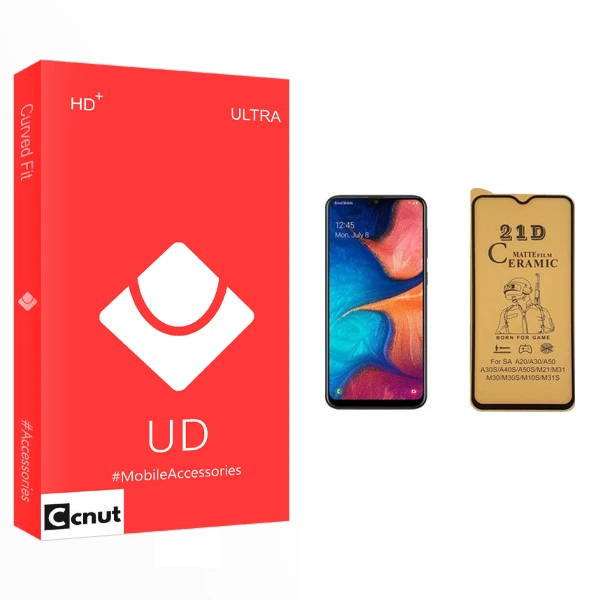 محافظ صفحه نمایش سرامیکی کوکونات مدل UD مناسب برای گوشی موبایل سامسونگ Galaxy A20