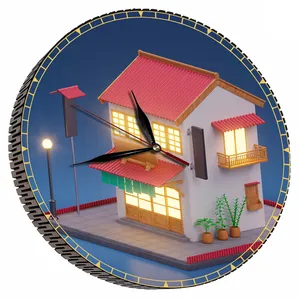 ساعت دیواری مدل کلبه