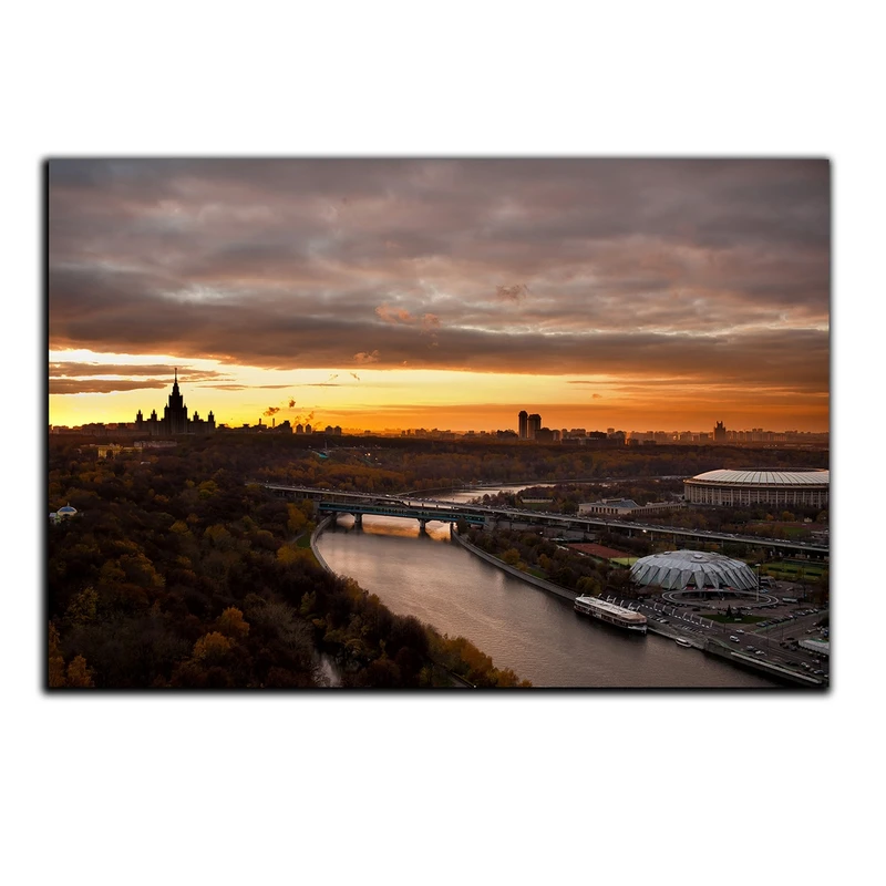 تابلو شاسی بکلیت طرح پل گلدن گیت منظره شهر سان فرانسیسکو مدل SH-632