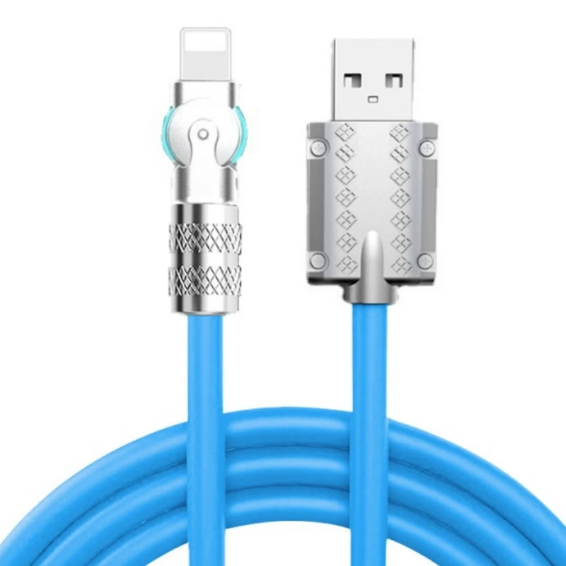 کابل تبدیل usb به لایتینگ مدل سری چرخشی طول 1/5 متر