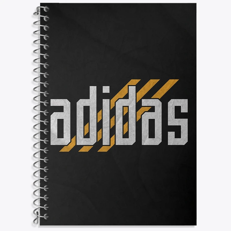 دفتر زبان 50 برگ خندالو مدل سه خط طرح آدیداس (Adidas) کد 36951