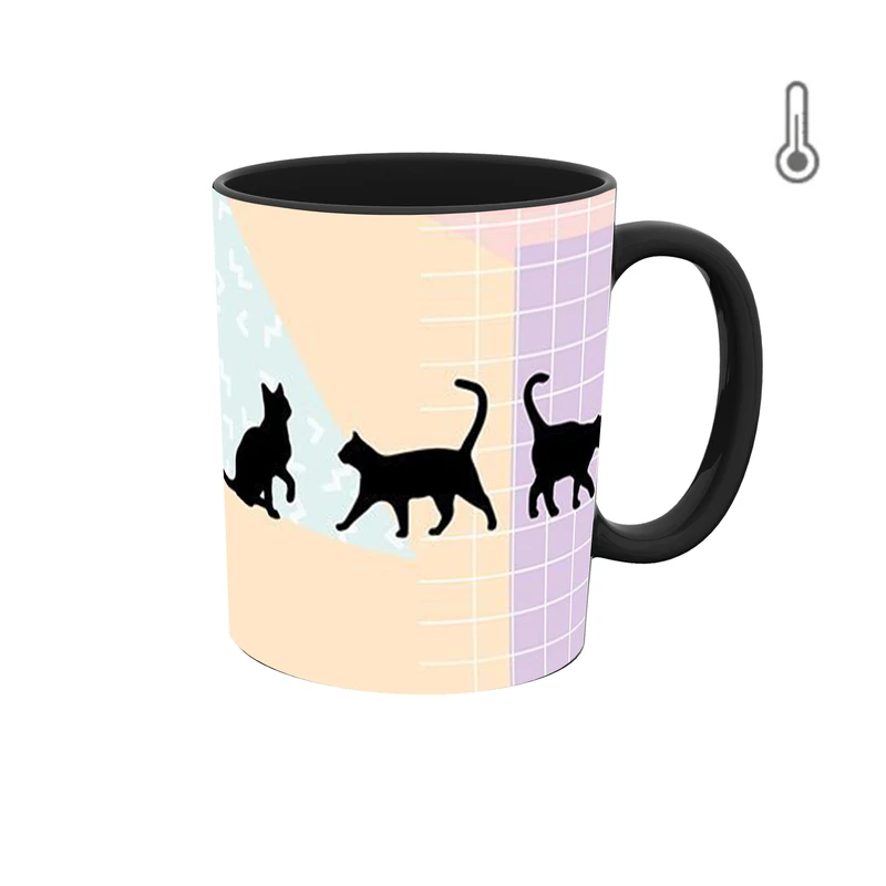 ماگ حرارتی طرح والپیپر گربه 