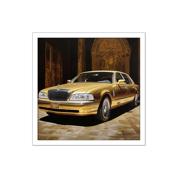 تابلو نوری بکلیت طرح ماشین لینکلن مدل W-MID-15695