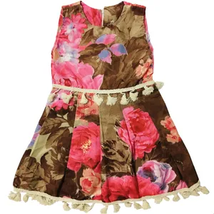 پیراهن دخترانه طرح گل مدل Poco کد 191