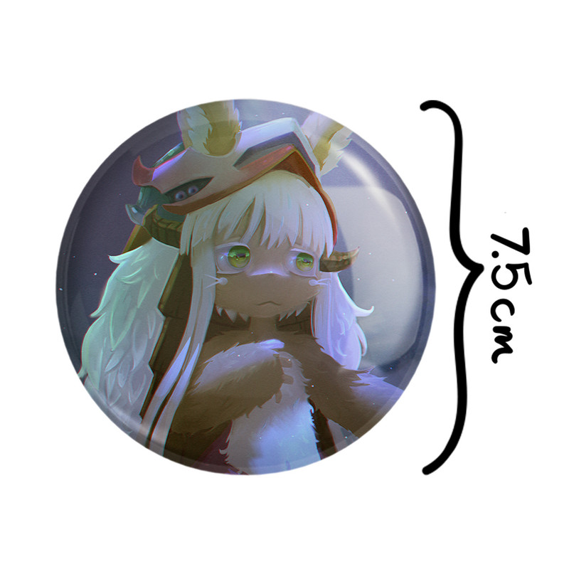 آینه جیبی خندالو طرح ناناچی انیمه ساخته شده در پرتگاه Made in Abyss مدل تاشو کد 22092