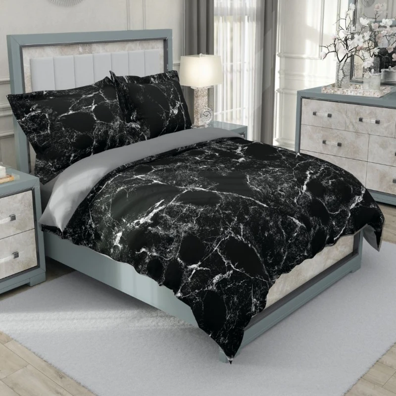 سرویس روتختی مدل 3 بعدی  سنگ مرر 0078 دونفره 6 تکه