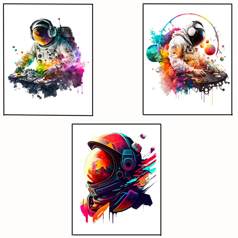 پوستر مدل مستر فضانورد ناسا 2 مجموعه 3 عددی