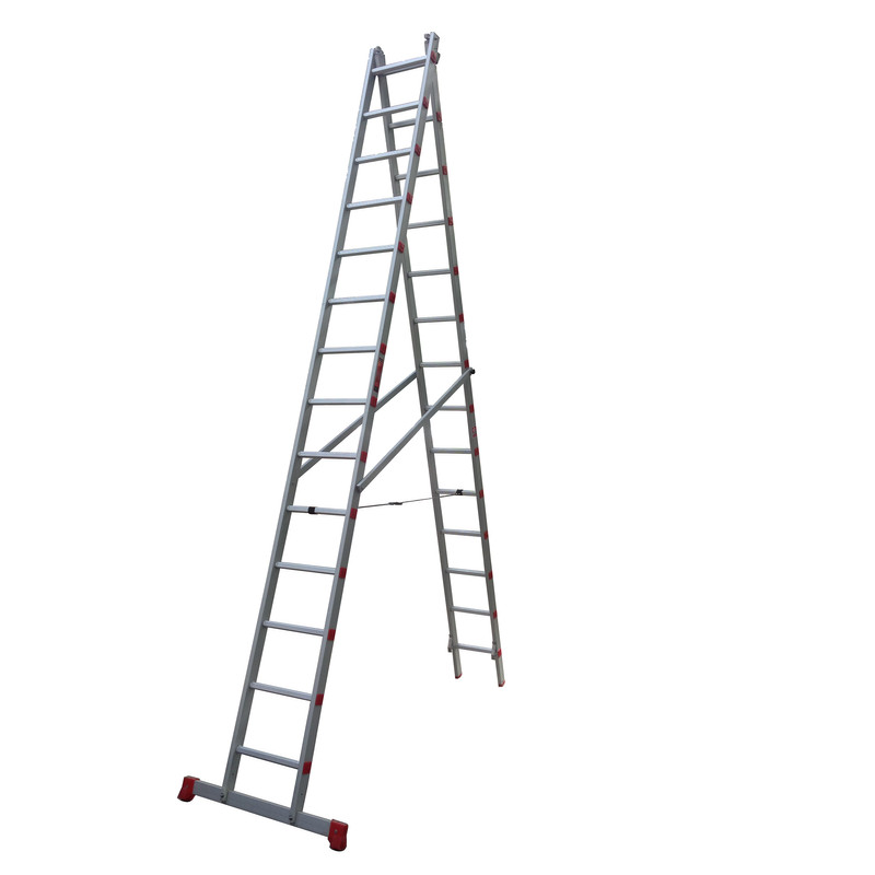 نردبان 28 پله آلوپات مدل دوطرفه کشویی 8m