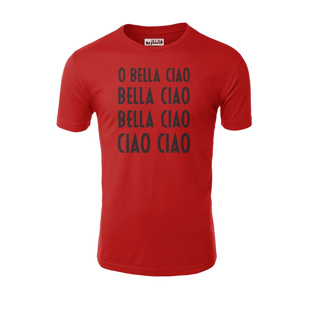 تیشرت آستین کوتاه مردانه فانتازیو مدل 261 طرح Bella Ciao کد LCDP011 -  - 1