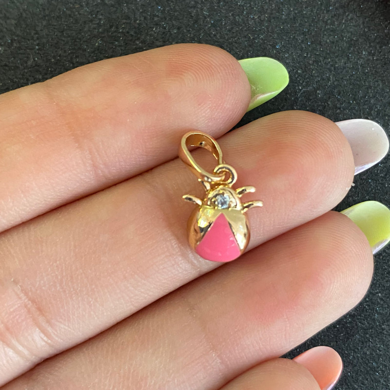 آویز گردنبند دخترانه ژوپینگ مدل کفش دوزک