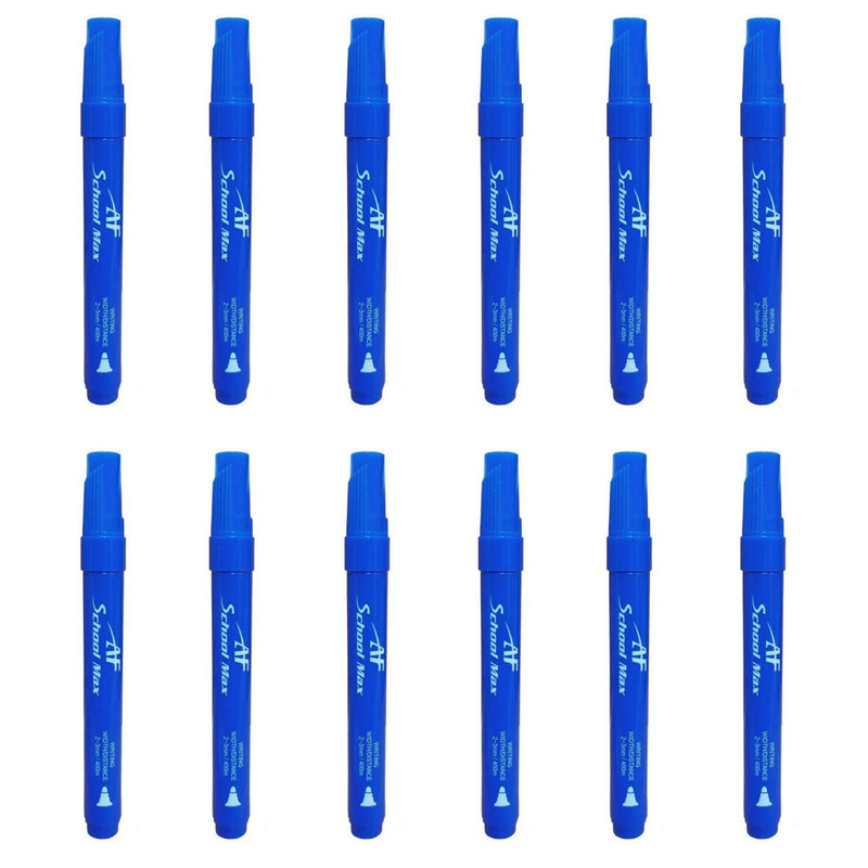 ماژیک وایت برد اسکول مکس مدل AF2060 بسته 12 عددی