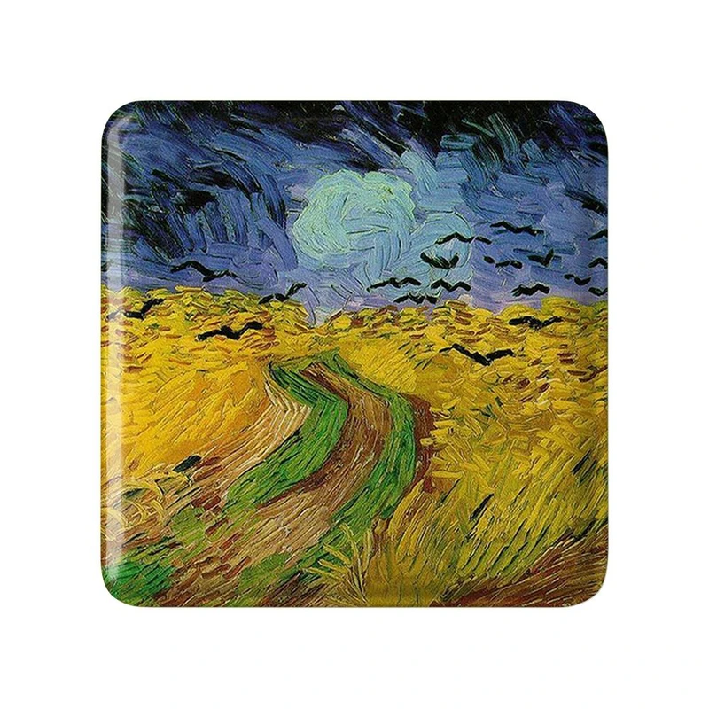 پیکسل خندالو مدل نقاشی گندم زار با کلاغ ها اثر ونسان ونگوگ کد 25461