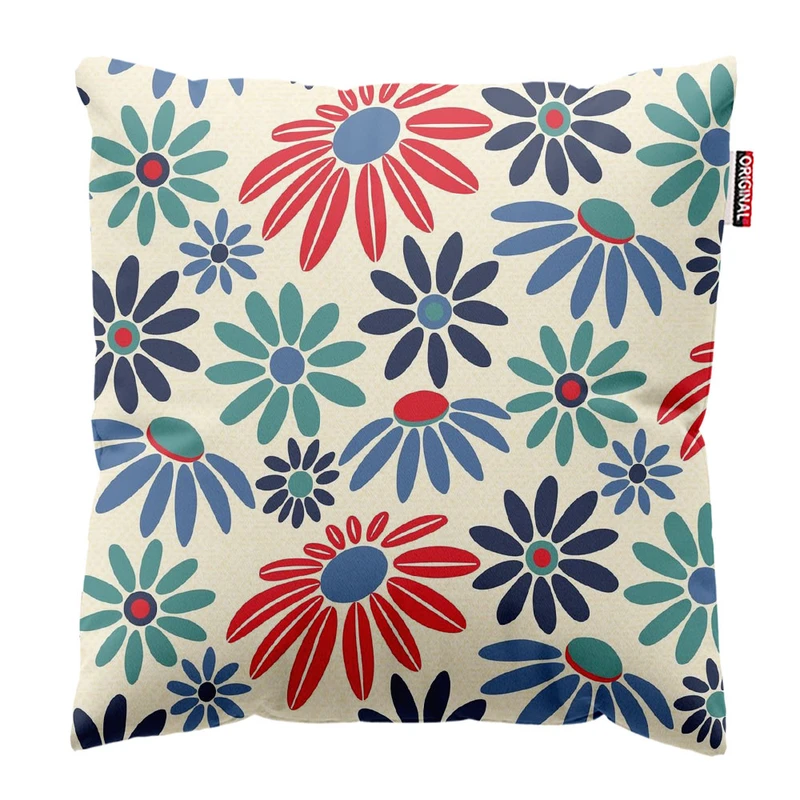  کوسن پاد آفرین طرح گل کد 3808 سایز 30*30 سانتی متر