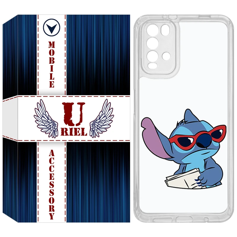 کاور یوریل مدل Clear کد 69 طرح استیچ مناسب برای گوشی موبایل شیائومی Redmi 9T / Poco M3