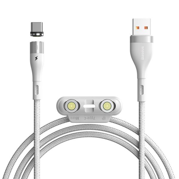 کابل تبدیل USB-C به لایتنینگ / Type-c / MicroUSB باسئوس مدل  CA1T3-A طول 1 متر
