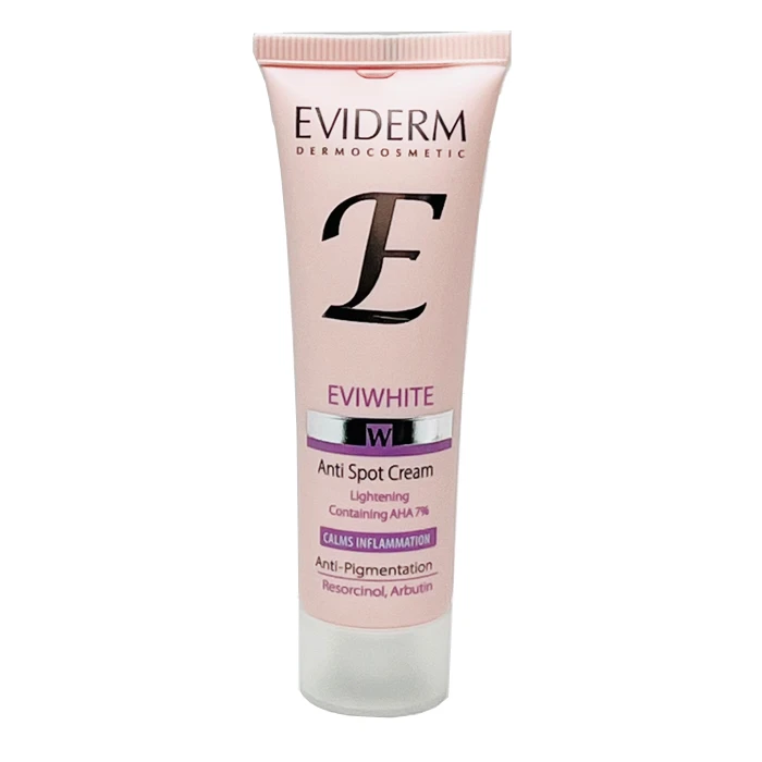 کرم روشن‌کننده پوست دارای لک اویدرم مدل EVIWHITE مناسب برای پوست معمولی حجم 30 میلی‌لیتر