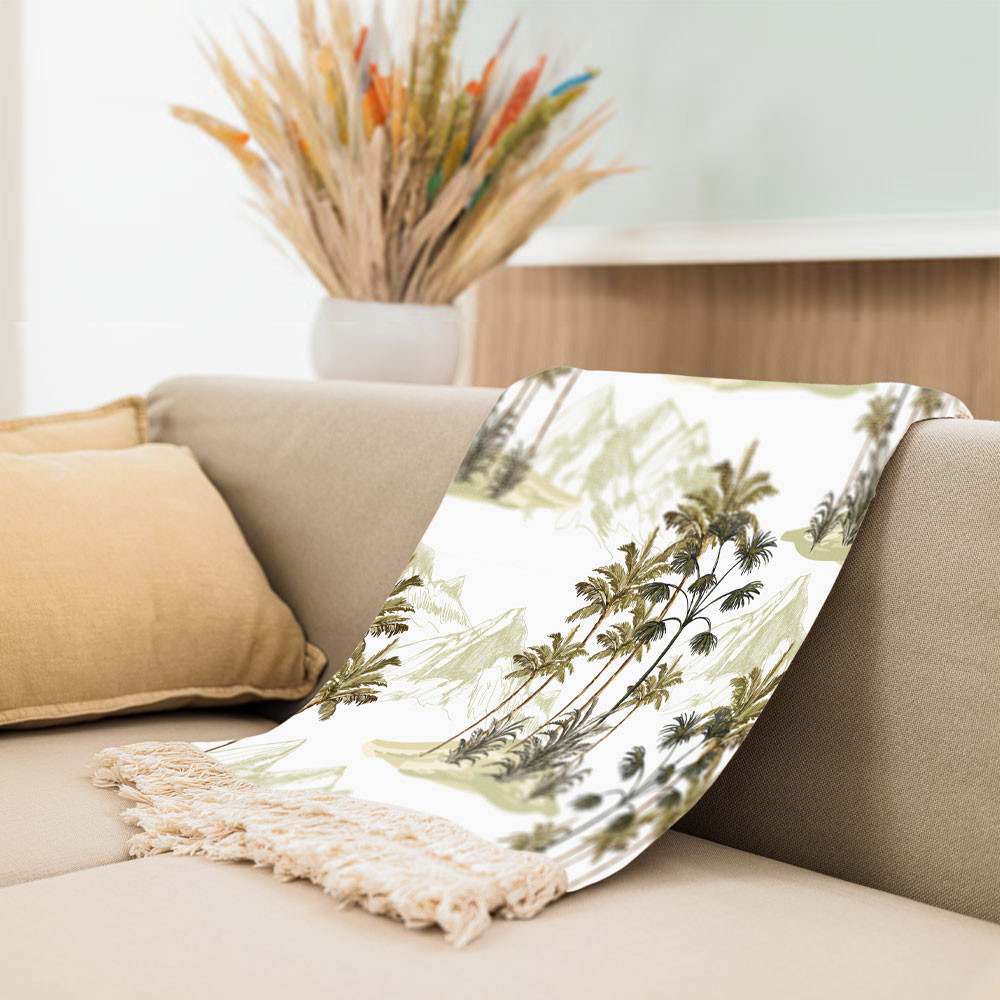 شال مبل مدل طبیعت زنده کد H2SH1004 سایز 100x180 سانتی متر