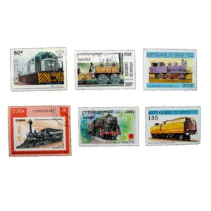 تمبر یادگاری مدل قطار کد c-949 مجموعه 6 عددی