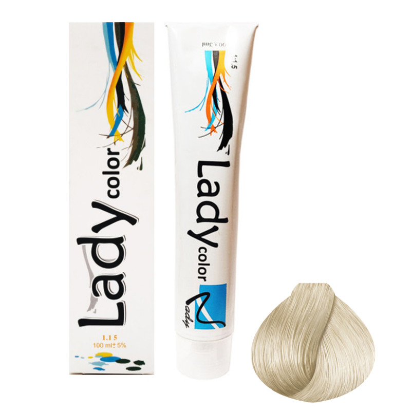 رنگ مو لیدی کالر شماره 9.25 حجم 100 میلی لیتر رنگ بلوند شنی خیلی روشن