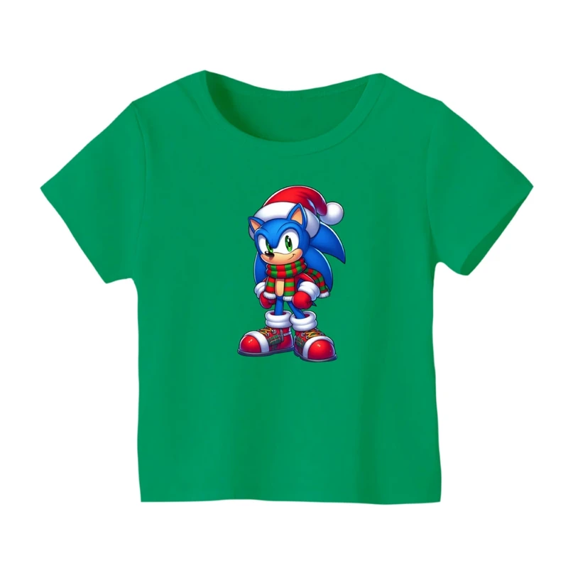تی شرت آستین کوتاه بچگانه مدل سونیک کریسمس کد 1