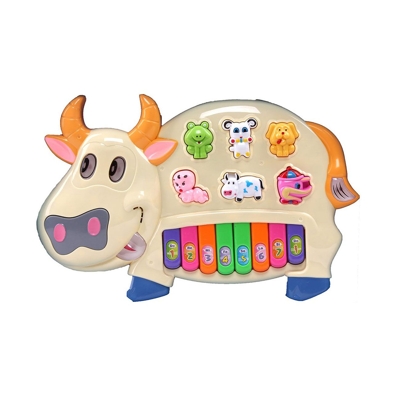 اسباب بازی آموزشی ارگ موزیکال طرح حیوانات مدل Happy Cow -  - 5