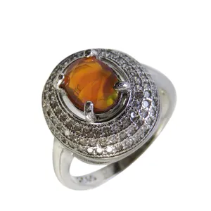 انگشتر نقره زنانه کد 2713