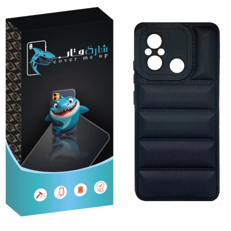 کاور شارک قاب مدل پافری مناسب برای گوشی موبایل شیائومی Redmi 12C