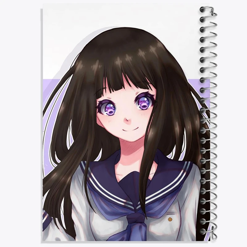 دفتر ژورنال نویسی 50 برگ خندالو مدل نقطه ای طرح چیتاندا انیمه هیوکا Hyouka کد 17070