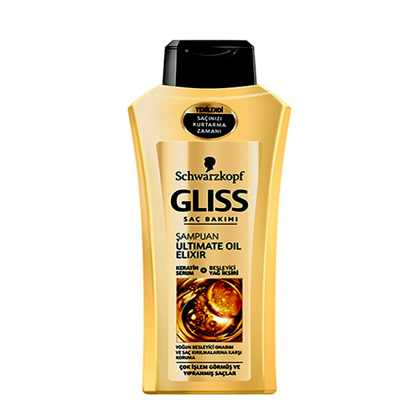 شامپو تقویت کننده و ترمیم کننده مو گلیس مدل OIL ELIXIR حجم 525 میلی لیتر