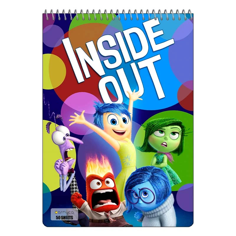 دفتر نقاشی 50 برگ سیمی کارنیکا طرح درون و بیرون Inside Out کد 44622
