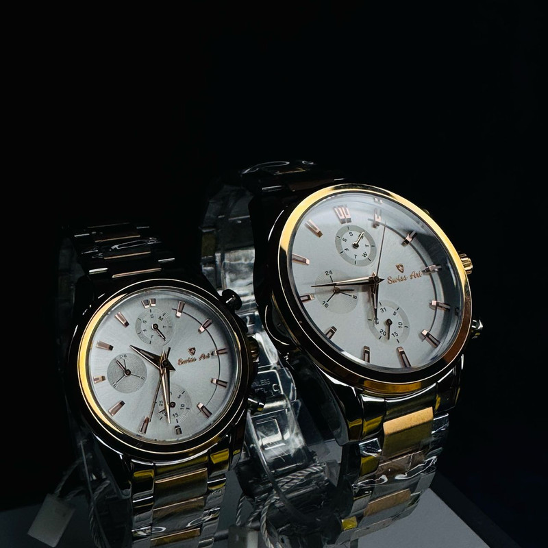 ست ساعت مچی عقربه‌ای زنانه و مردانه سوئیس آرت مدل 620150/151-11