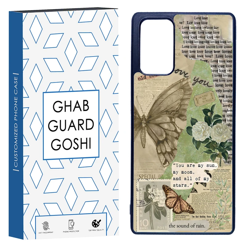 کاور قاب گارد گوشی طرح پروانه کد TPU-162 مناسب برای گوشی موبایل سامسونگ Galaxy Note 20  